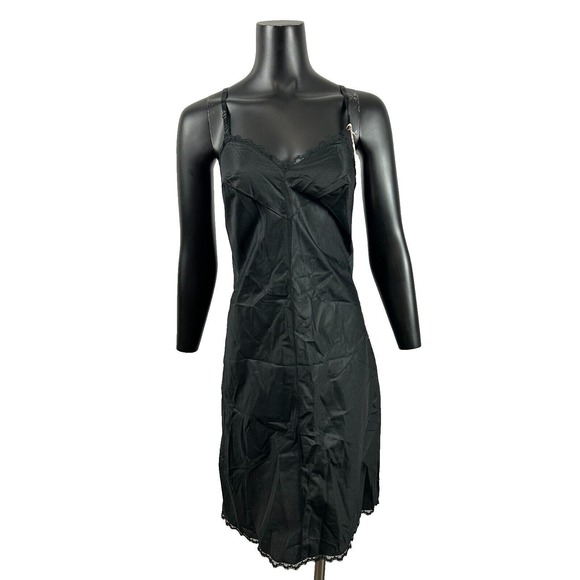 Formfit Rogers Emilio Pucci 1960s Lace Black Slip T'Affaire Womens 38 16/18 - Picture 2 of 10